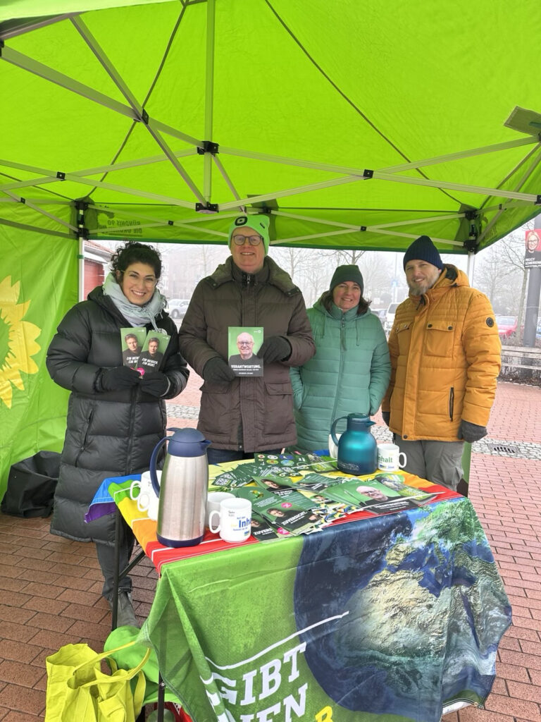 Infostand auf dem Wochenmarkt (Marktplatz Kirchweyhe)